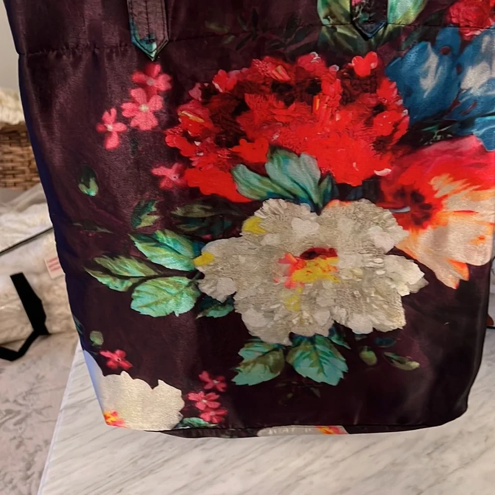 NWT ANTHROPOLOGIE Satin Beaded Tote - Picture 7 of 9